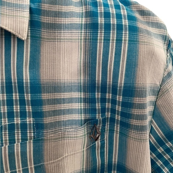 Volcom Stone Plaid Button-Up Men's Shirt Lg - Picture 3 of 8